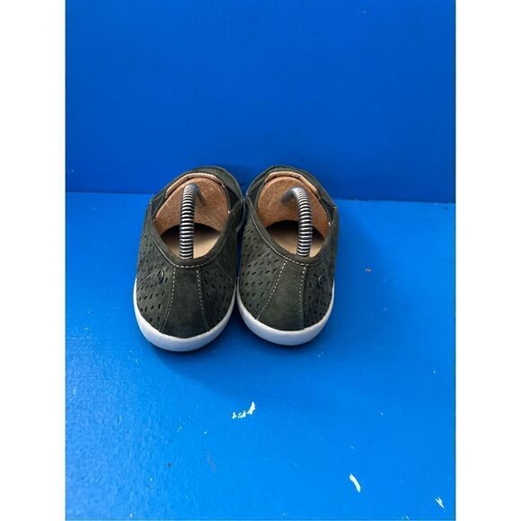 Spenco Orthotic Suede Perforated Slip-Ons - Equinox / green Color size 7 - Picture 3 of 6